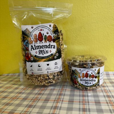 Mix Granola Dulce: granola+semillas de calabaza+plátano+dátiles+quinoa pop+chia